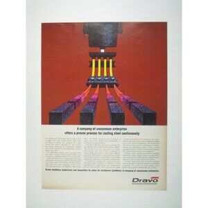Dravo Vintage Steel Casting Advertisement Print 1967